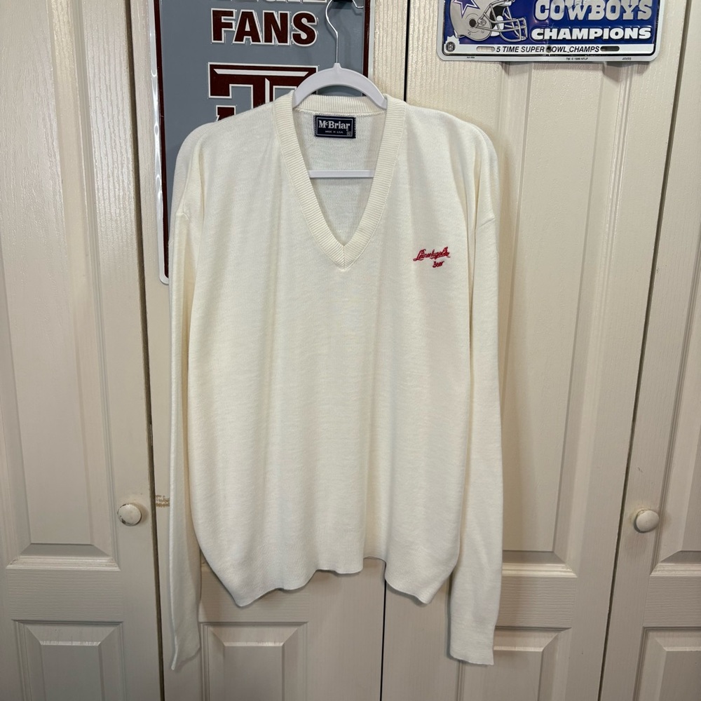 McBriar Vintage V-Neck Sweater for Men